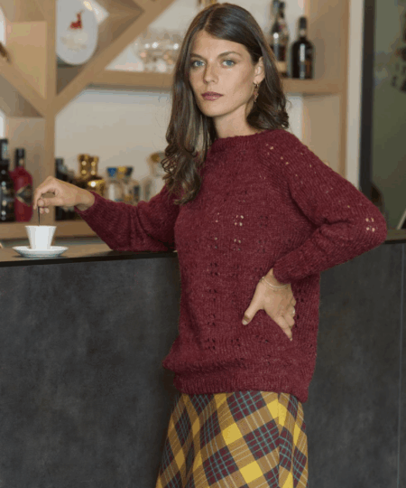 Alternative view of Pattern Maglia: Empire la maglia ai ferri circolari