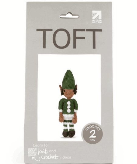 Elf Doll è un Kit Amigurumi con Filati Toft un regalo ideale per gli amanti dell'uncinetto anche per i principianti e esperti