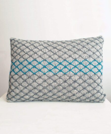 Kit Maglia: Home Design Cuscino Slip Stitch Lana