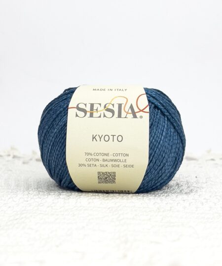 Kyoto è il nuovo filato di sesia filati in cotone e sta, filato made in italy ideale per capi estivi come scialli, top all'uncinetto e ferri