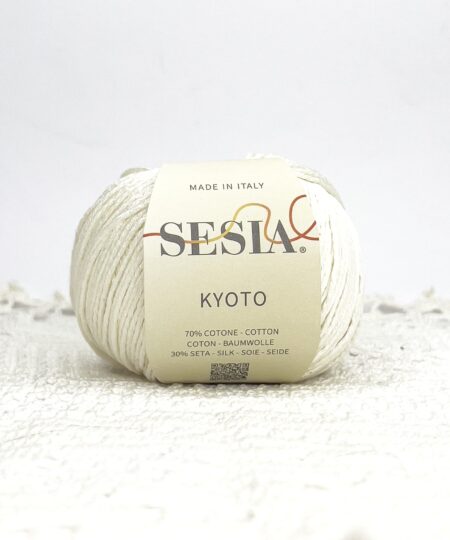 Kyoto è il nuovo filato di sesia filati in cotone e sta, filato made in italy ideale per capi estivi come scialli, top all'uncinetto e ferri