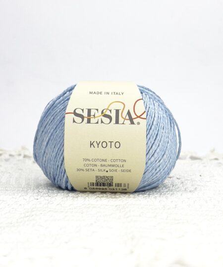 Kyoto è il nuovo filato di sesia filati in cotone e sta, filato made in italy ideale per capi estivi come scialli, top all'uncinetto e ferri