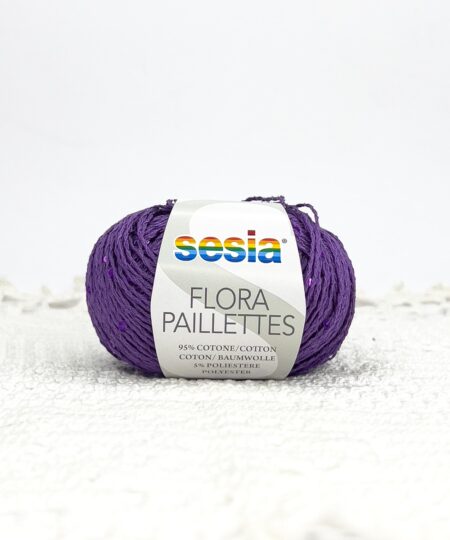 filato estivo flora paillettes bellissimo cotone con piccole paillettes tono su tono