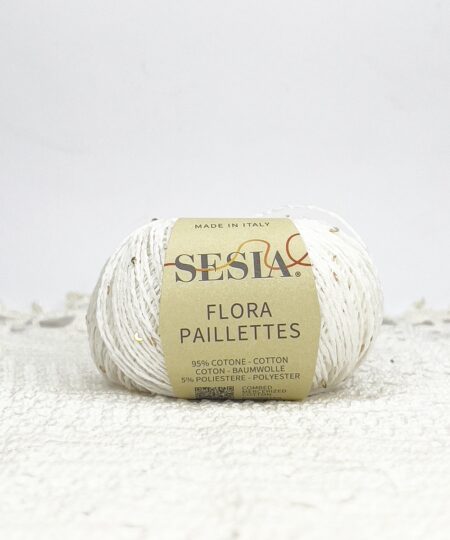 filato estivo flora paillettes bellissimo cotone con piccole paillettes tono su tono
