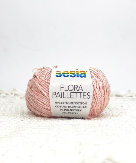 filato estivo flora paillettes bellissimo cotone con piccole paillettes tono su tono