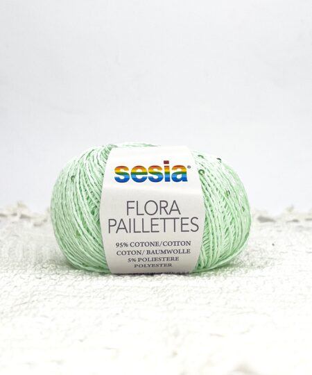 filato estivo flora paillettes bellissimo cotone con piccole paillettes tono su tono