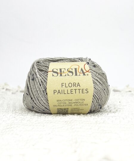 filato estivo flora paillettes bellissimo cotone con piccole paillettes tono su tono