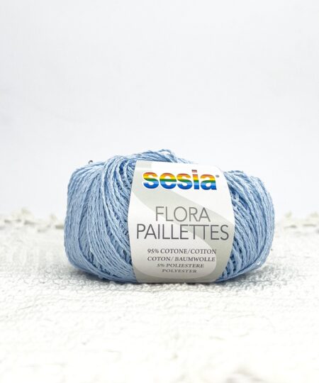 filato estivo flora paillettes bellissimo cotone con piccole paillettes tono su tono