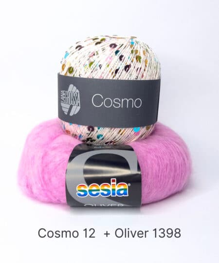 filato in alpaca Oliver di sesia filati e paillettes cosmo lana gorssa