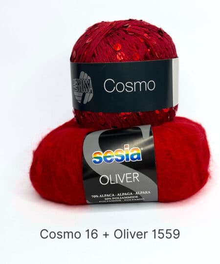 filato in alpaca Oliver di sesia filati e paillettes cosmo lana gorssa
