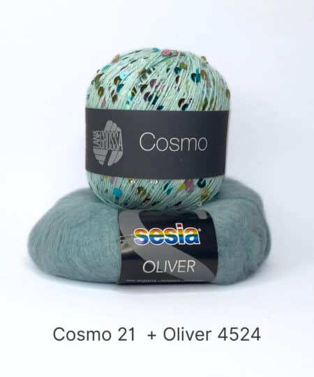 filato in alpaca Oliver di sesia filati e paillettes cosmo lana gorssa