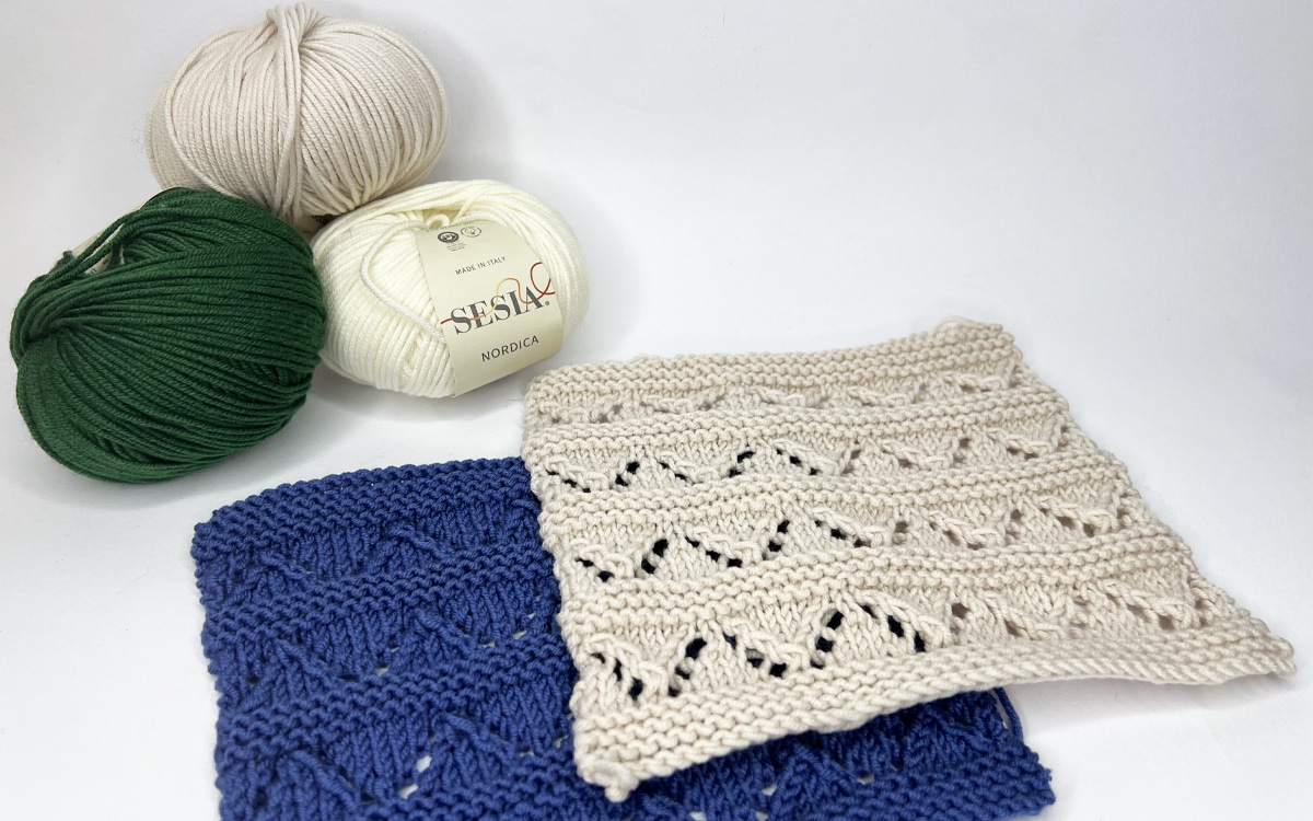 kal coperta punti Afghan ai ferri con lana merino 100% made in Italy Nordica Sesia filati