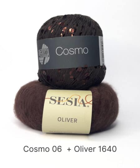 filato in alpaca Oliver di sesia filati e paillettes cosmo lana gorssa